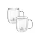 Jogo com 2 Canecas de Vidro Parede Dupla para Espresso 80ml Sorrento