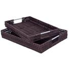 Jogo com 2 Cestos Retangular com Alça Reta África 43 cm e 40 cm - Mimo Style - YK9123 Jogo com 2 Cestos Retangular com Alça Reta África 43 cm e 40 cm - Mimo Style - YK9123