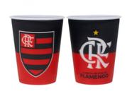 Jogo com 2 Copos De Plástico 3D Flamengo 400ml