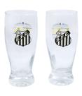 Jogo com 2 Copos Lager 350ml Santos FC
