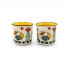 Jogo com 2 Copos para Espresso em Porcelana Egan Italy Cocorico Amarelo 90ml: Vitalidade e Alegria em cada Gole Jogo com 2 Copos para Espresso em Porcelana Egan Italy Cocorico Amarelo 90ml: Vitalidade e Alegria em cada Gole