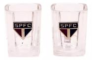 Jogo Com 2 Copos São Paulo De Vidro Para Shot / Aperitivo 60ml Jogo Com 2 Copos São Paulo De Vidro Para Shot / Aperitivo 60ml