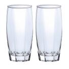 Jogo com 2 Copos Vidro Florence Luxo 370ml Transparente