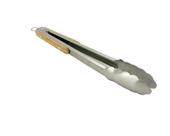 Jogo com 2 Pegadores Inox com Cabo Bambu 27 cm Mimo Style Jogo com 2 Pegadores Inox com Cabo Bambu 27 cm Mimo Style