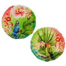 Jogo com 2 Pratos Para Sobremesas 28cm Melamina Estampa Amazônia