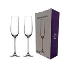 Jogo com 2 Taças Para Champanhe 250ml Linha Beatriz Cristal Fracalanza