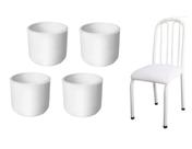 Jogo Com 20 Ponteiras Para Pé De Cadeira Tubular Externa De 1 1/4 Branca Mesas Jogo Com 20 Ponteiras Para Pé De Cadeira Tubular Externa De 1 1/4 Branca Mesas