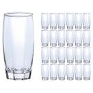 Jogo com 24 Copos Vidro Florence Luxo 370ml Transparente