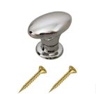 Jogo Com 26 Puxador Oval Cromado Grande Com Parafusos Gaveta Armário Guarda-Roupas Jogo Com 26 Puxador Oval Cromado Grande Com Parafusos Gaveta Armário Guarda-Roupas