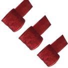 Jogo com 3 Fitas Natalinas Vermelha Com Glitter 5M X 6CM Borda Aramadas.