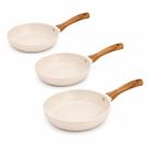 Jogo Com 3 Frigideira 16/ 20/ 24cm Vanilla Sahara Casambiente Jogo Com 3 Frigideira 16/ 20/ 24cm Vanilla Sahara Casambiente