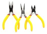 Jogo Com 3 Mini Alicates Artesanato Artesanato Eletrônica Bijuteria Jogo Com 3 Mini Alicates Artesanato Artesanato Eletrônica Bijuteria