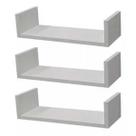 Jogo Com 3 Prateleira Em U 70x20 Quarto Sala Cozinha Mdf Branco Jogo Com 3 Prateleira Em U 70x20 Quarto Sala Cozinha Mdf Branco