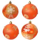 Jogo Com 4 Bolas de Natal Ø 10cm Acrílico Composée Rose Gold