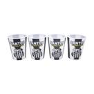 Jogo Com 4 Copos 3D 400ml - Santos