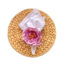 Jogo Com 4 Porta-Guardanapos Floral Rosa.