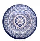 Jogo com 4 Pratos Mimo MP22E Melamina Azul