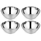Jogo com 4 Taças de Lanche Ahimsa em Aço Inoxidável (350ml) - Ideal para Crianças