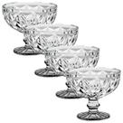 Jogo com 4 Taças de Sobremesa Diamond 300ml