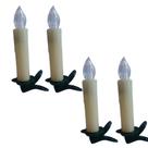 Jogo Com 4 Velas Led Com Presilhas 10cm Alt. Jogo Com 4 Velas Led Com Presilhas 10cm Alt.