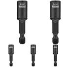 Jogo com 5 Drivers de Porca DeWalt DWADND516 - 5/16 Polegadas - Removíveis