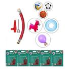 Jogo Com 5 Kits De Bicos Para Inflar Bolas Bexigas Upa Upa