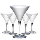 Jogo Com 5 Taças Kit Festa Martini 290ml Espumante Drinks transparente