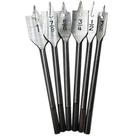 Jogo com 6 Brocas Chatas para Madeira - 04665 - TITANIUM Jogo com 6 Brocas Chatas para Madeira - 04665 - TITANIUM