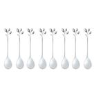 Jogo Com 6 Colheres Leaves 12cm Para Chá Aço Inox Wolff