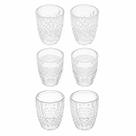 Jogo Com 6 Copos 6,8cm Para Shot 65ml Vidro Temperado Lyor