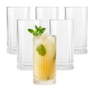 Jogo com 6 Copos de Vidro Slam 460ml Copos Altos para Água, Suco, Drinks e Refrigerante Vidro Grosso e Elegante
