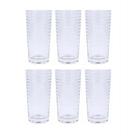 Jogo com 6 copos de vidro tower 250ml - class home