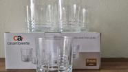 Jogo com 6 Copos em Vidro Simetria para Drinks. 330ml