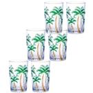 Jogo com 6 copos palm tree 350ml - ke home