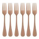Jogo com 6 Garfos de Mesa Aço Inox Rose Gold Positano 20cm Lyor Jogo com 6 Garfos de Mesa Aço Inox Rose Gold Positano 20cm Lyor