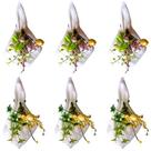 Jogo com 6 Porta Guardanapos Páscoa Buque de Folhas Ovos e Frutas