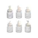 Jogo com 6 Potes de Vidro 250ml com Tampas Herméticas Sortidas Dynasty Jogo com 6 Potes de Vidro 250ml com Tampas Herméticas Sortidas Dynasty