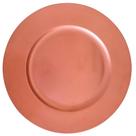 Jogo Com 6 Sousplats / Bandejas Lisa Rose Gold Ø33cm.