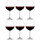 Jogo com 6 Taças Crista Bohemial para Vinho Colibri 650ml