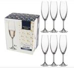 Jogo Com 6 Taças De Cristal Champanhe 220 Ml Colibri Bohemia