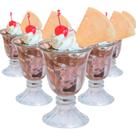 Jogo Com 6 Taças De Sobremesa De Vidro Gelato 200ml
