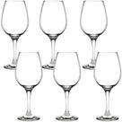 Jogo com 6 Taças de Vinho em Cristal Titânio Veneza