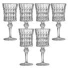 Jogo com 6 Taças em Vidro para Vinho Agua e Suco 130 ml Bahamas