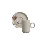 Jogo com 6 Xícaras de Café c/ Pires Basic Bloom Porto Brasil Jogo com 6 Xícaras de Café c/ Pires Basic Bloom Porto Brasil