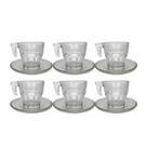 Jogo com 6 Xícaras e 6 Pires Café Expresso 80ml CS276