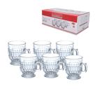 Jogo com 6 xicaras para cha de vidro imperial 160ml - hauskraft Jogo com 6 xicaras para cha de vidro imperial 160ml - hauskraft