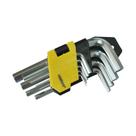 Jogo com 9 chaves hexagonais / allen de 1,5mm a 10mm - 0420109 1.5--10mm - Stander Crownman