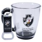 Jogo com uma caneca de vidro e um abridor de garrafas 370ml - vasco Jogo com uma caneca de vidro e um abridor de garrafas 370ml - vasco