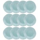 Jogo Conjunto 12 Pratos Rasos Oxford Porcelana Ryo Blue Bay 27,5 cm
