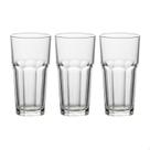Jogo Conjunto 3 Copos de Vidro Grosso Bourbon Gourmet Luxo Vinho Água Refrigerante Sucos Drink Café 300ml
